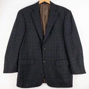 Pendleton Classic Wool Blazer Men's 44R (Measures 46) Dark Plaid 2 Button Sports